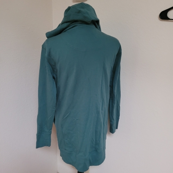 Life is Good Teal Hooded Cardigan - Picture 5 of 6